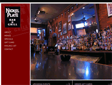 Tablet Screenshot of nickelplatebarandgrill.com